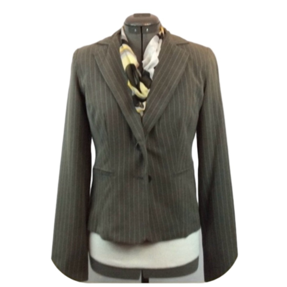 MY MICHELLE Gray Pin-stripe Jacket Size S NWT!
